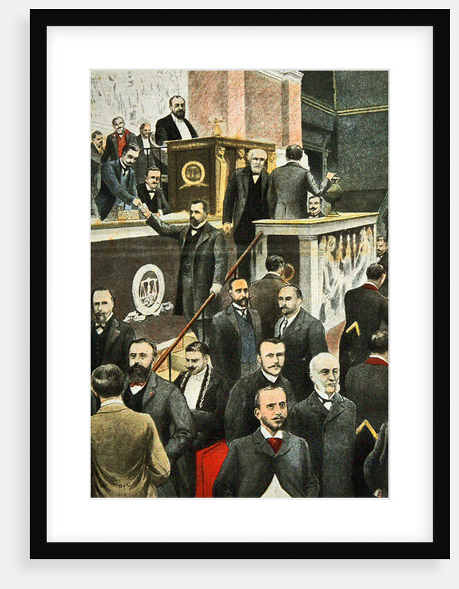 Monsieur Bourgeois, President of the Chamber of Deputies, front cover of 'Le Petit Journal', 15 June, 1902 by French School