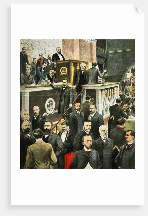 Monsieur Bourgeois, President of the Chamber of Deputies, front cover of 'Le Petit Journal', 15 June, 1902 by French School