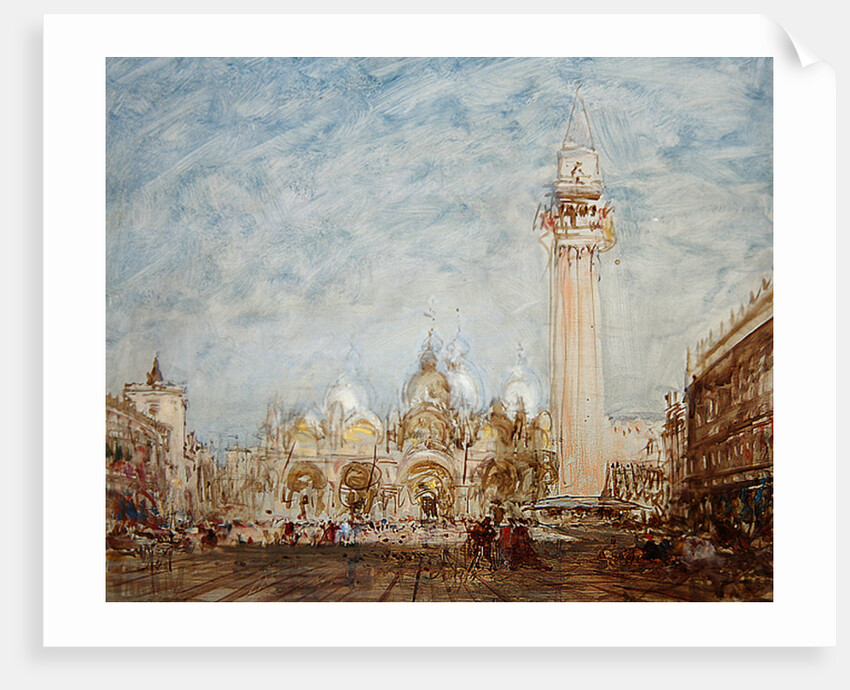 Saint Mark's Square in Venice by Felix Ziem