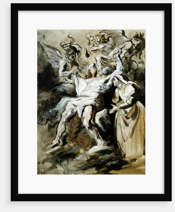 Job Tormented by the Demons by Ferdinand Victor Eugene Delacroix