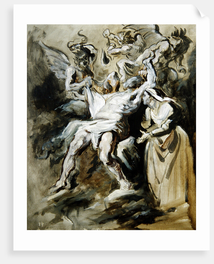 Job Tormented by the Demons by Ferdinand Victor Eugene Delacroix