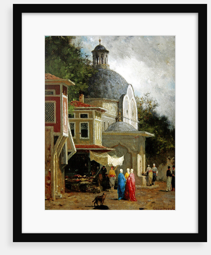 Constantinople, view of the Brutus column by Fabius Brest