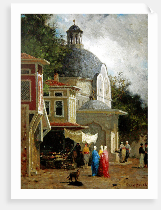 Constantinople, view of the Brutus column by Fabius Brest