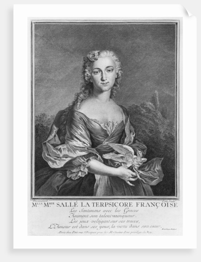 Mademoiselle Marie Salle as the French Terpsichore by Jean Cesar Fenouil
