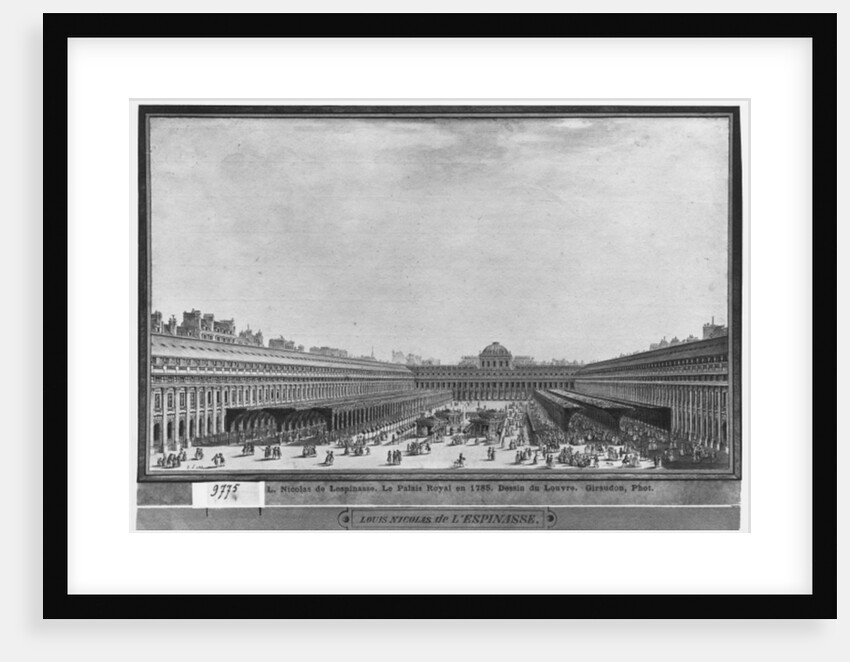 Garden of the Palais Royal, 1785 by Louis-Nicolas de Lespinasse