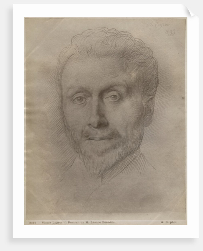 Leonce Benedite, 1899 by Alphonse Legros
