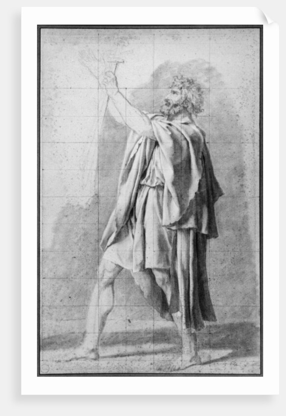 Father of the Horatii, study for 'The Oath of the Horatii', c.1785 by Jacques Louis David