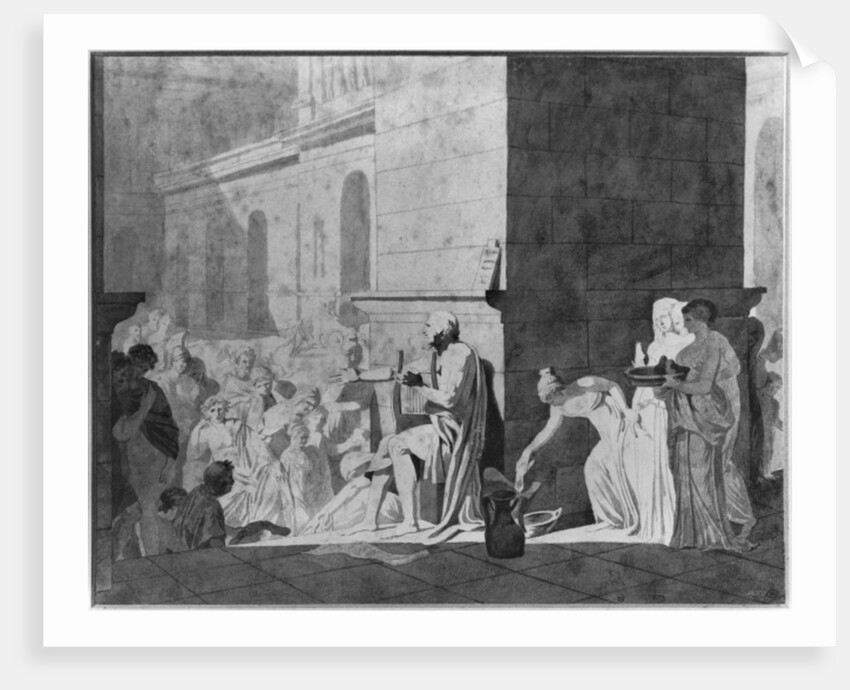 Homer reciting his poems, 1794 by Jacques Louis David