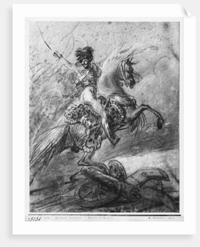 Officer of the Hussars on horseback by Baron Antoine Jean Gros