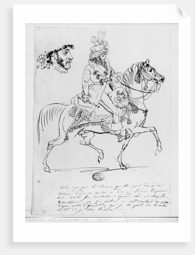 Equestrian portrait of Prince Joachim Murat by Baron Antoine Jean Gros