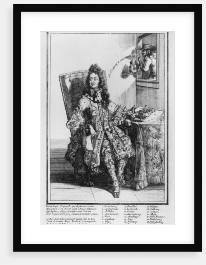 Satirical cartoon lampooning Louis XIV, 1693-1705 by French School