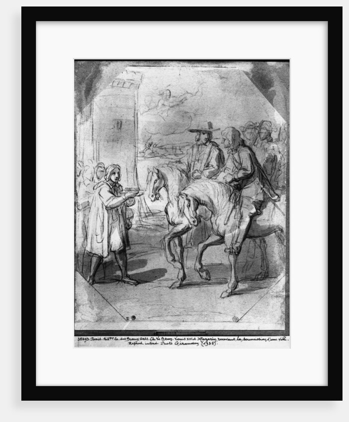 Louis XIV receiving the submission of a town by Charles Le Brun