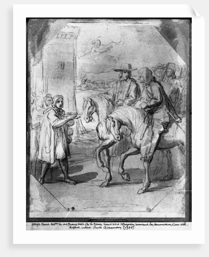 Louis XIV receiving the submission of a town by Charles Le Brun