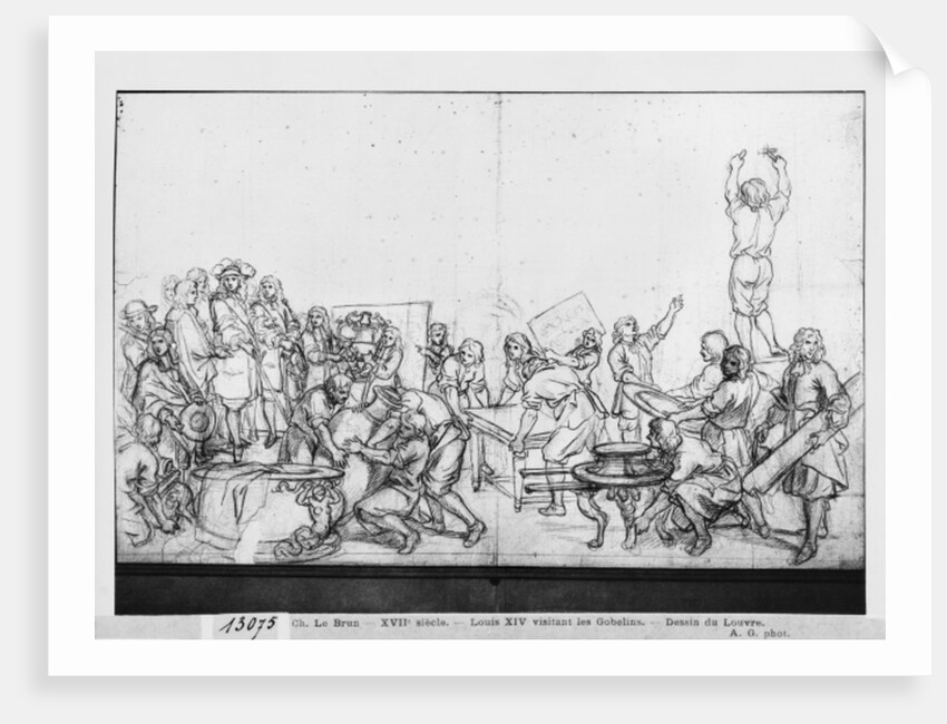 Louis XIV visiting the Gobelins factory by Charles Le Brun