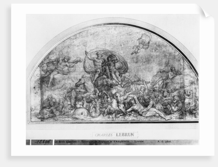 Neptune and Amphitrite or Reawakening of Waters, c.1663 by Charles Le Brun