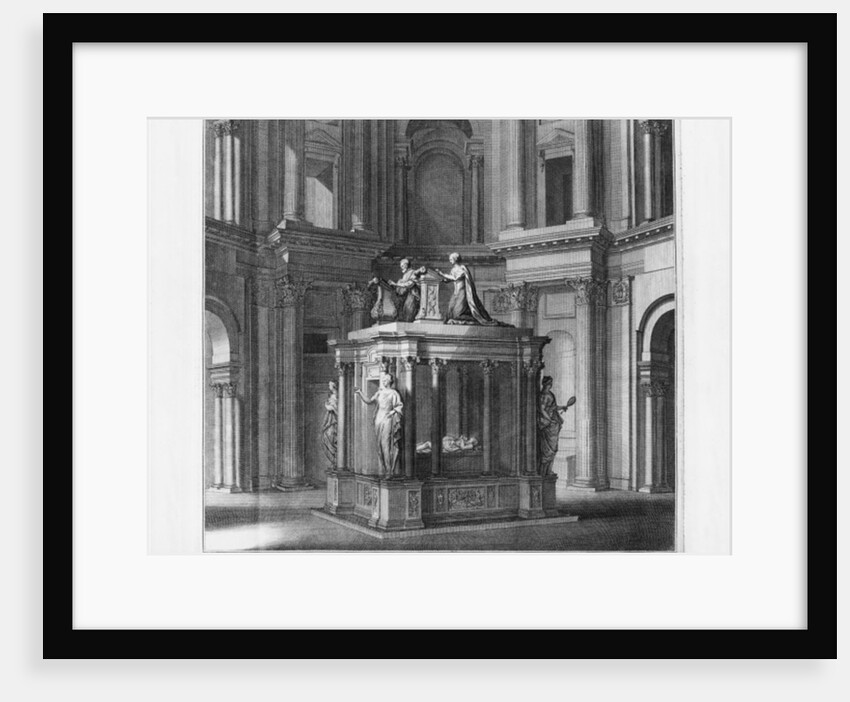 Tomb of Henri II and Catherine de Medicis in the Valois mausoleum by Jean Baptiste Alexandre Le Blond