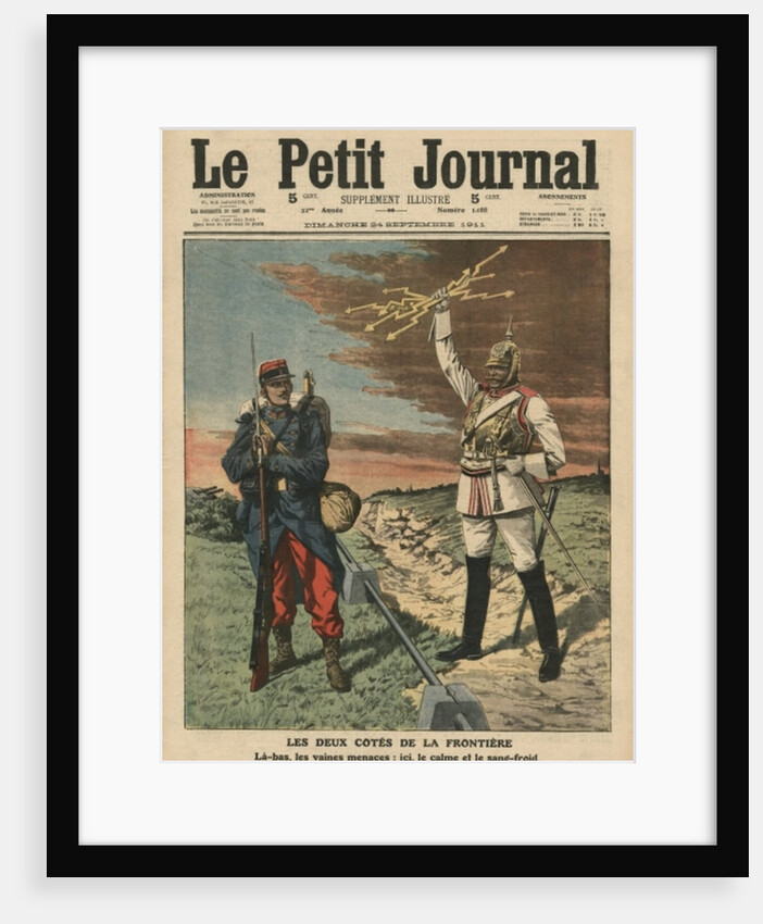 Both sides of the border by French School