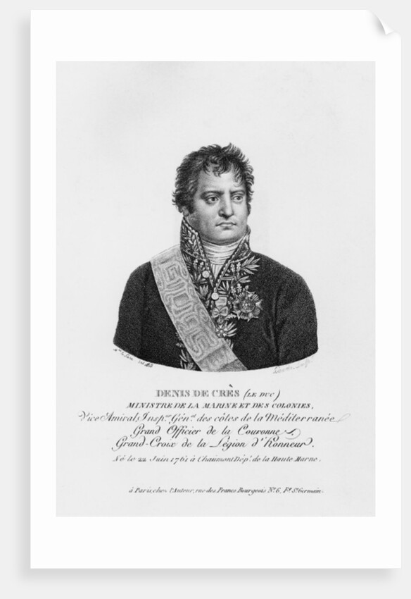 Denis Decres, Minister of Marine and the Colonies by Justine Le Suire