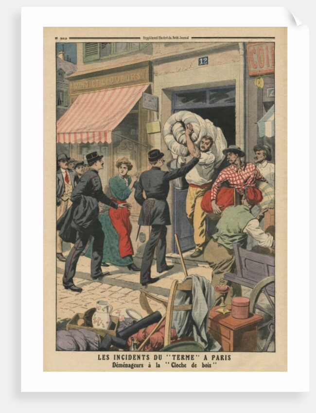 Problems of term in Paris, clandestine removal men by French School