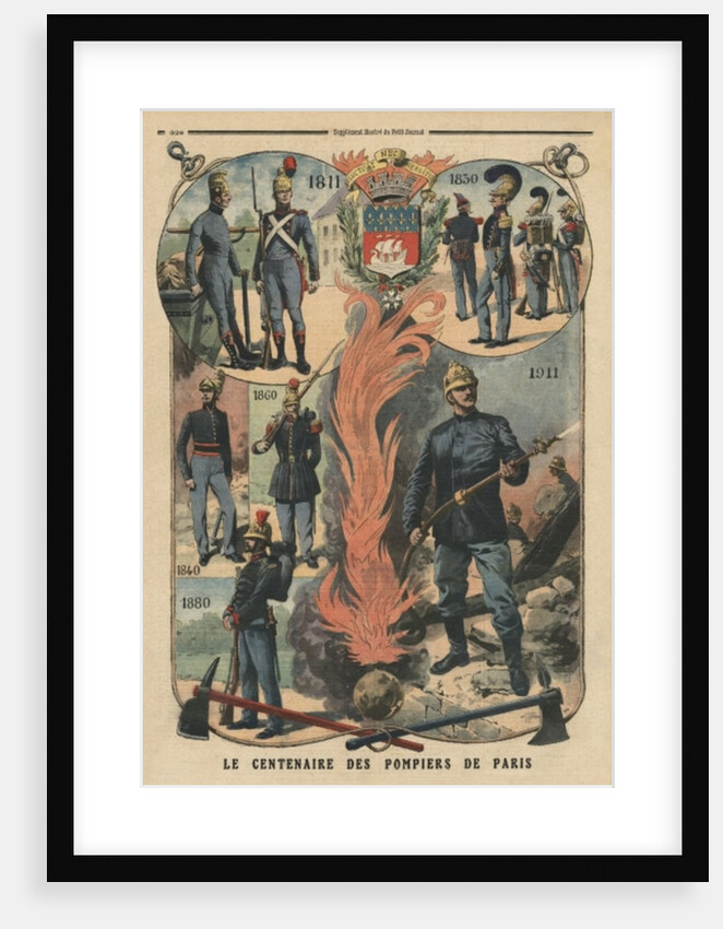 Paris firemen centenary by French School