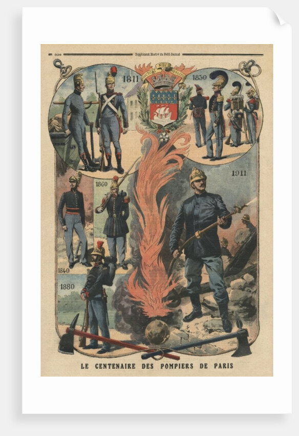 Paris firemen centenary by French School