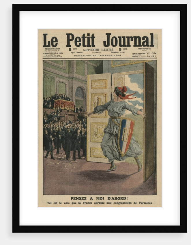 Wish of the French Republic at the Congress of Versailles, Think first of me by French School