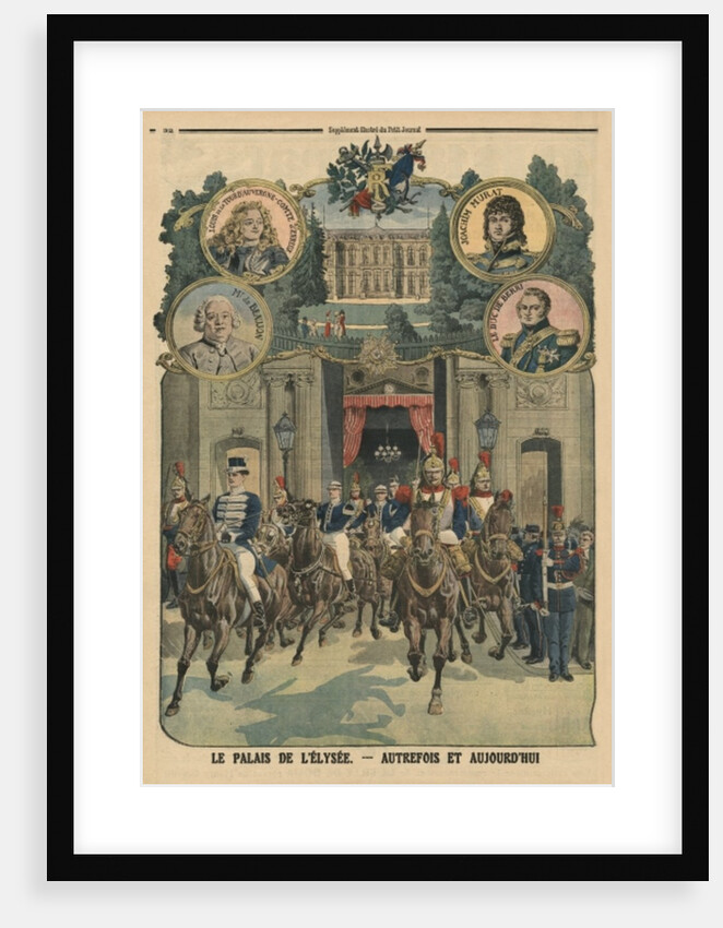 The Elysee Palace, formerly and today by French School