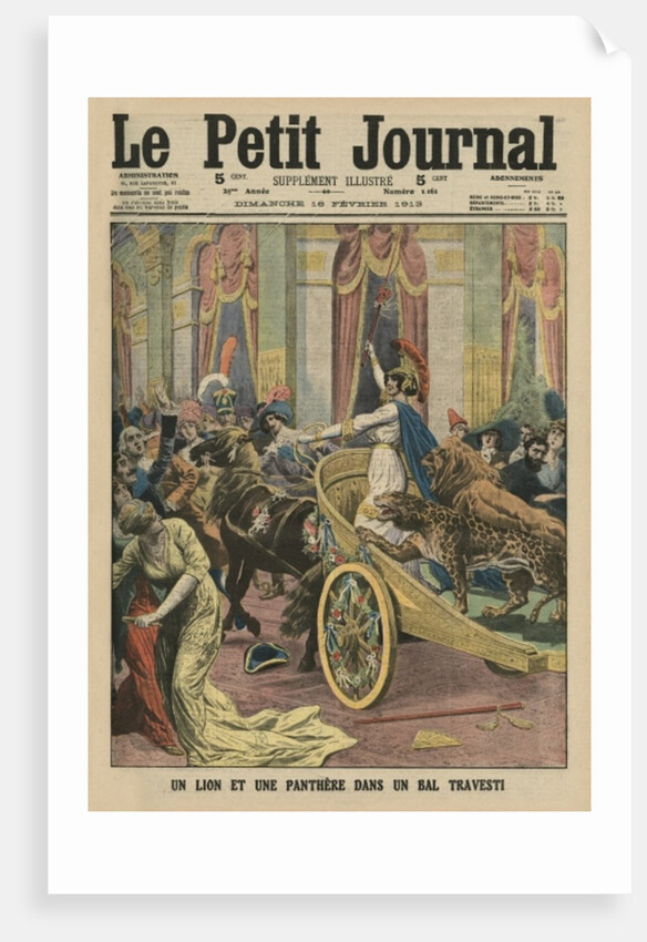 Princess Radziwill at a fancy dress ball in Rome by French School