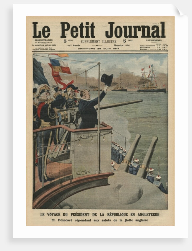 Presidential trip of Raymond Poincare to England by French School