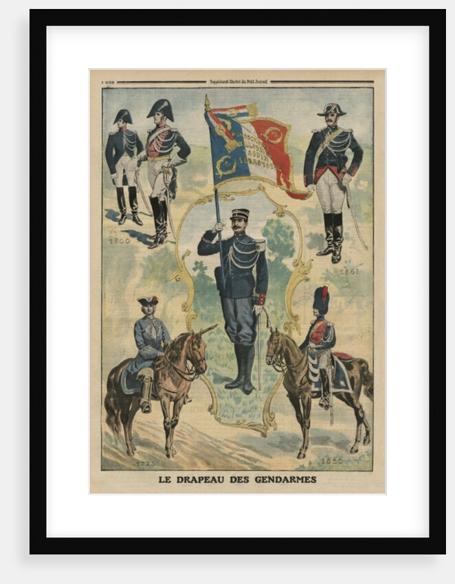 The flag of the Gendarmes by French School