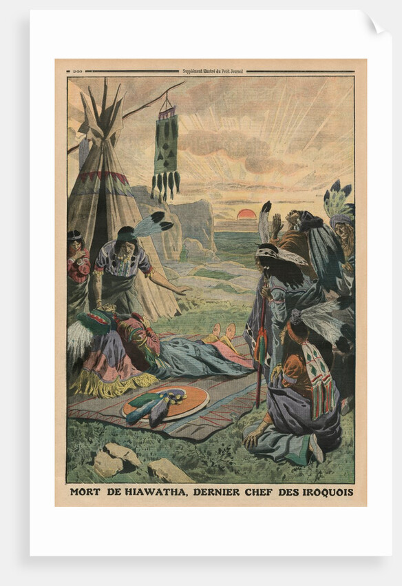 Death of Hiawatha by French School