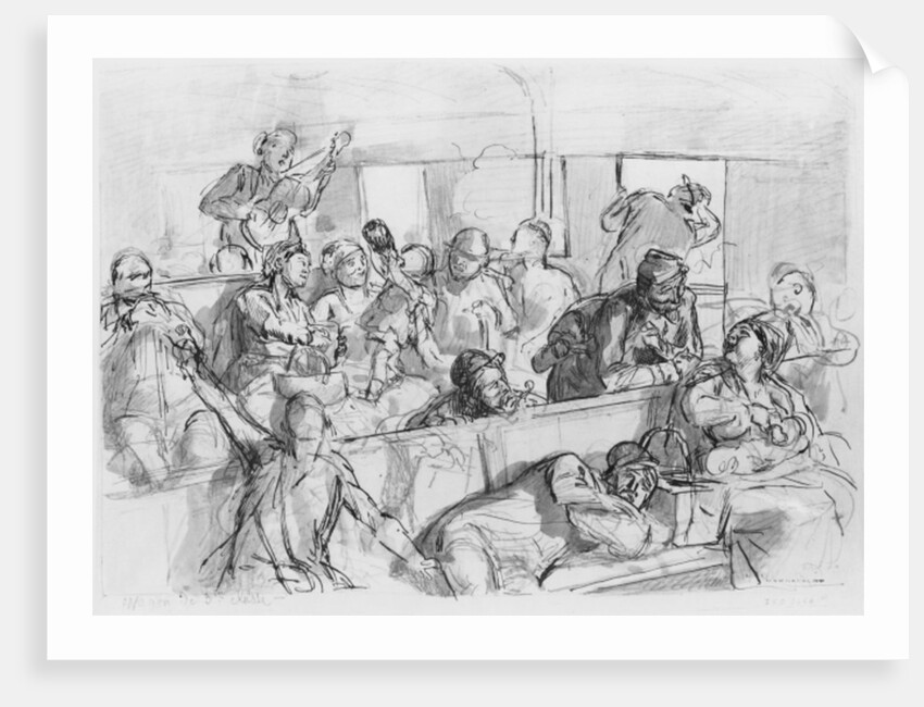 Album of the Siege of Paris, Third Class Carriage by Gustave Dore
