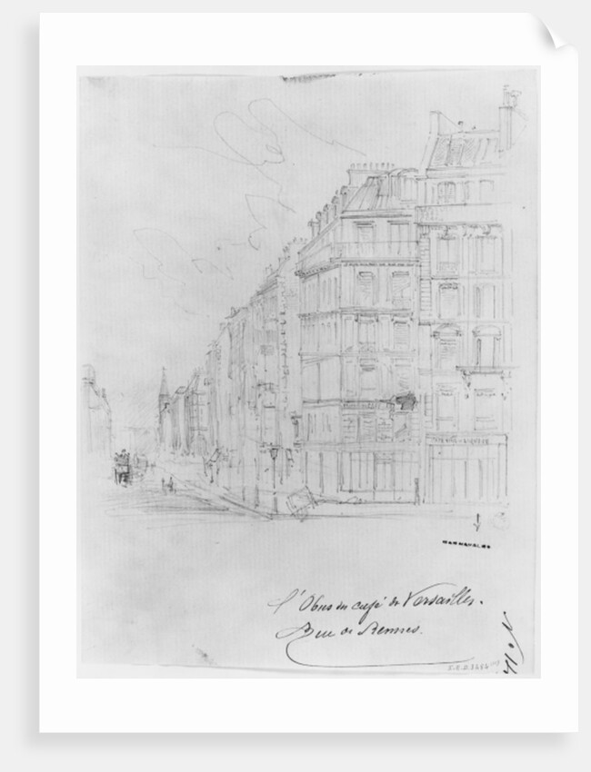 Album of the Siege of Paris, Shell of Cafe de Versailles, rue de Rennes by Gustave Dore