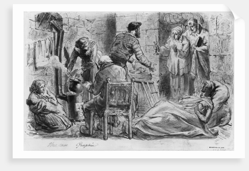 Album of the Siege of Paris, a cellar by Gustave Dore