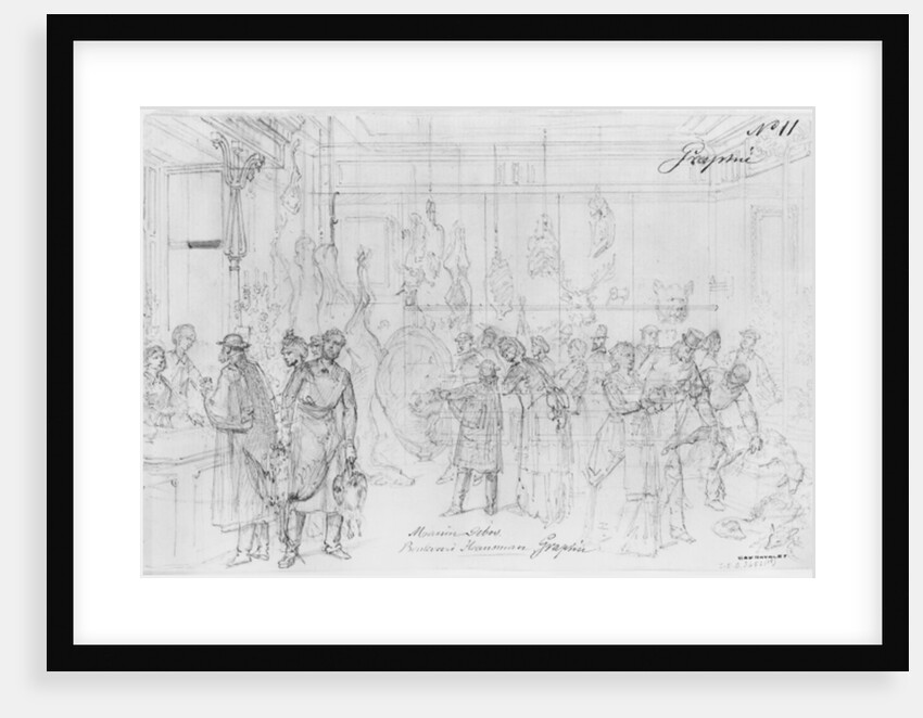 Album of the Siege of Paris, Maison Debos, boulevard Haussmann by Gustave Dore