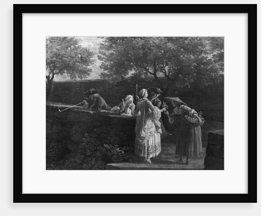 Port of Antibes in Provence, seller of orange blossoms, 1757 by Claude Joseph Vernet