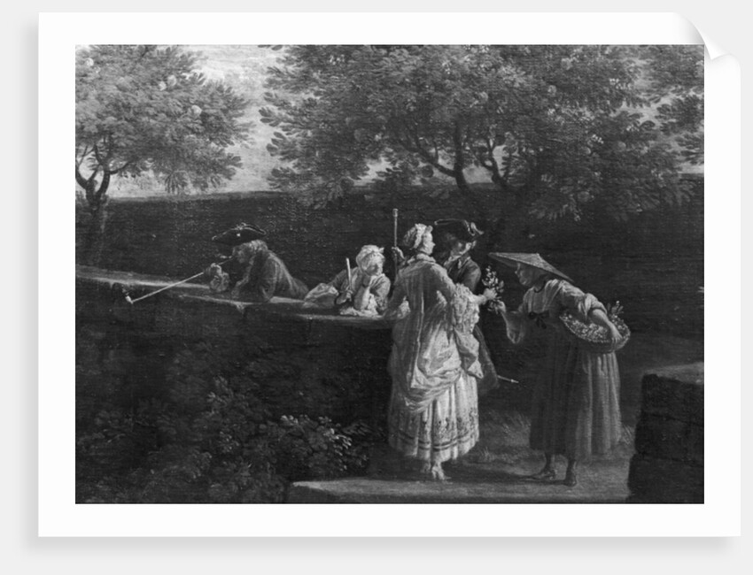 Port of Antibes in Provence, seller of orange blossoms, 1757 by Claude Joseph Vernet