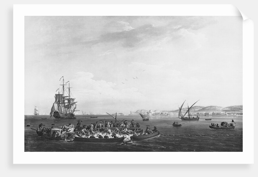La Madrague or tuna fishing, view of the Bay of Bandol, 1755 by Claude Joseph Vernet