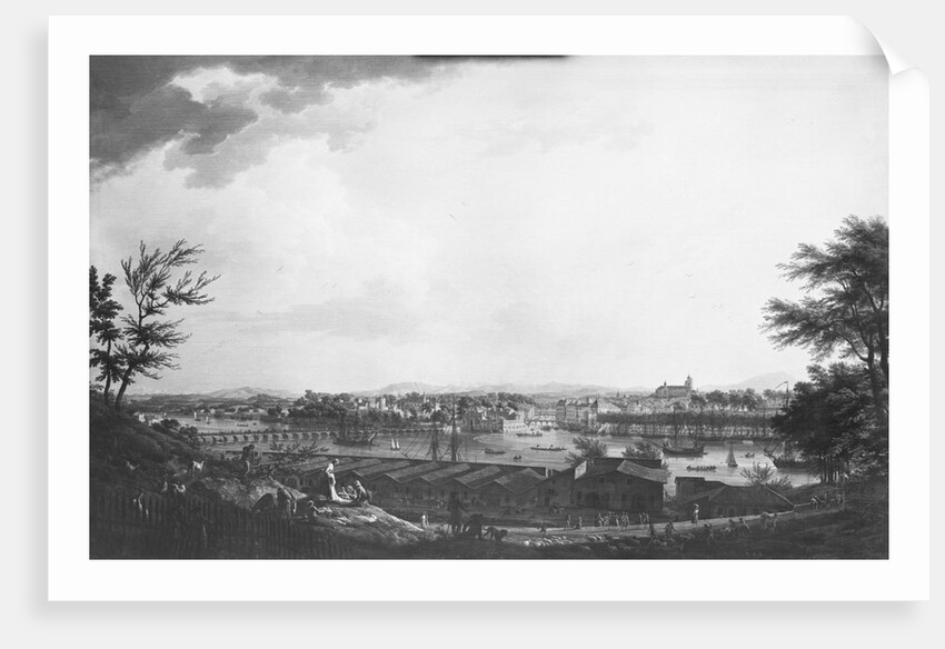 View of Bayonne seen from halfway down the citadel, 1761 by Claude Joseph Vernet