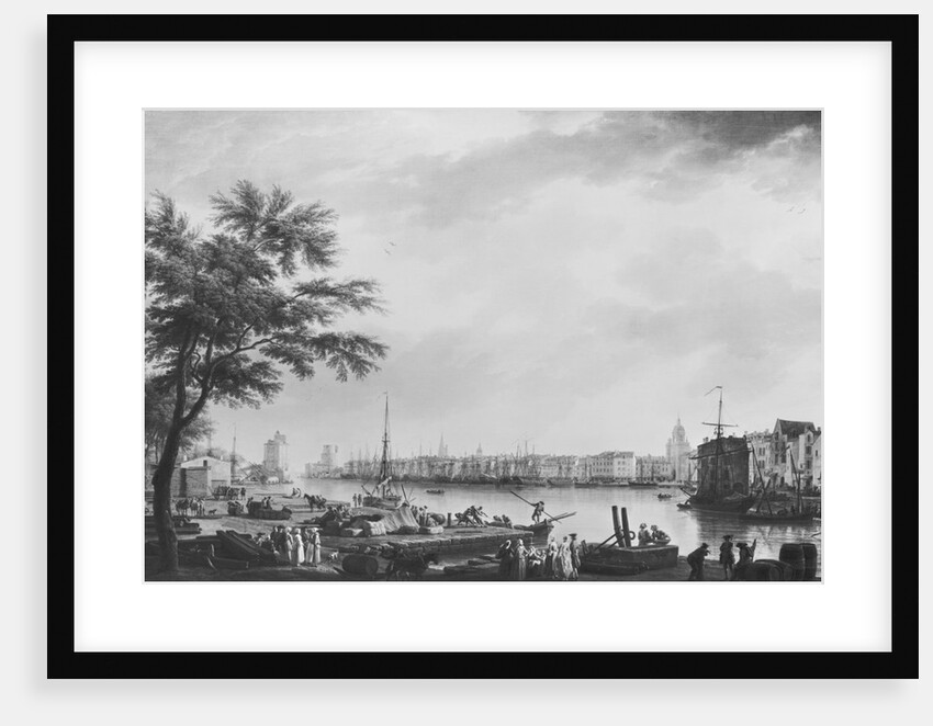 Port of La Rochelle, seen from the small shore, 1762 by Claude Joseph Vernet