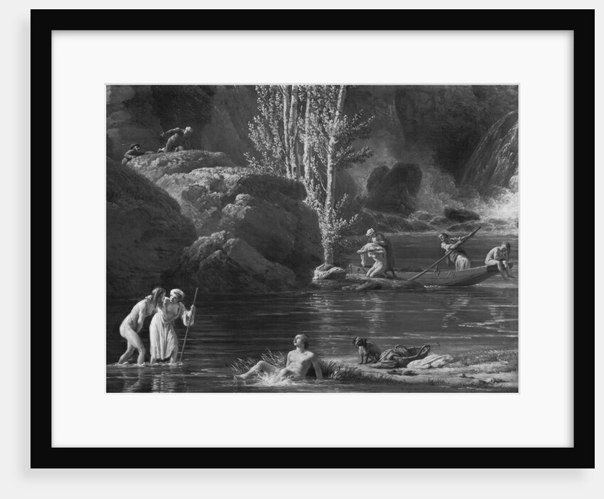 Morning, The Bathers, left hand side detail, 1772 by Claude Joseph Vernet