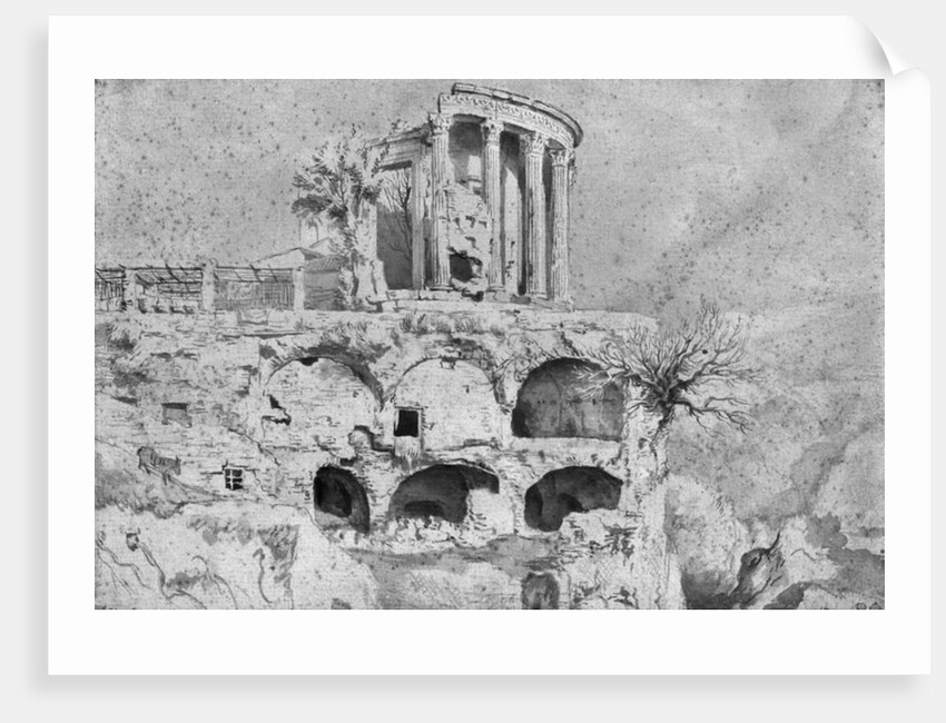 Temple of the Sibyl, Tivoli by Claude Joseph Vernet