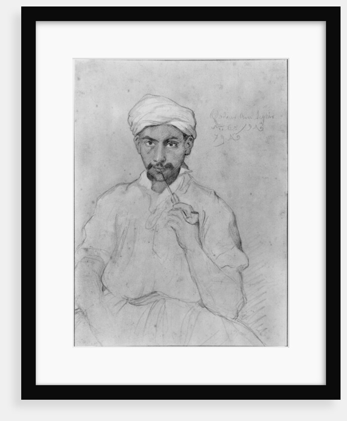 Arab smoking the pipe by Theodore Chasseriau
