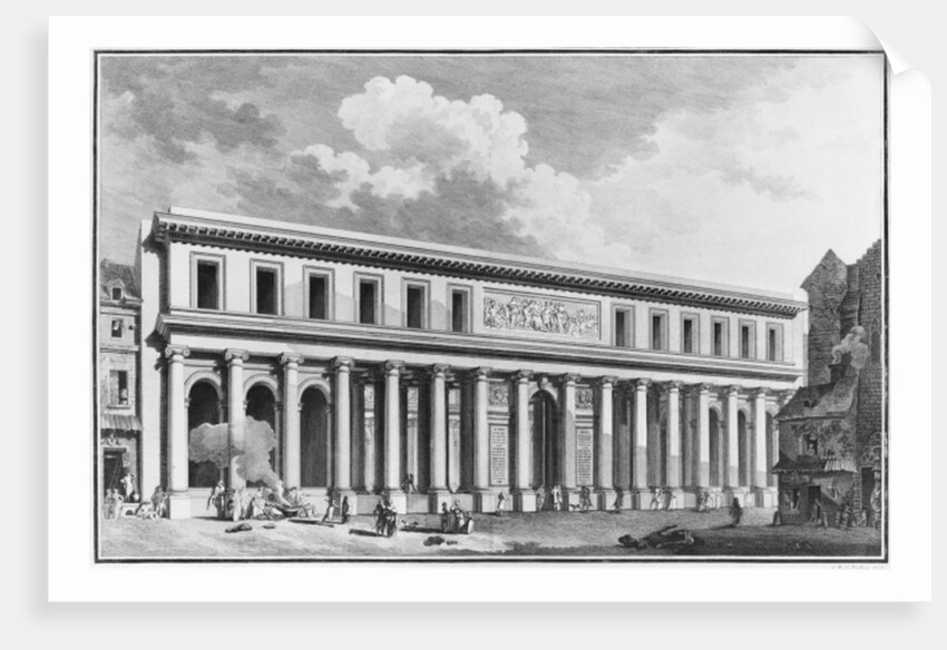 The Academy of Surgery, Paris, engraved by Claude Rene Gabriel Poulleau 1773 by French School