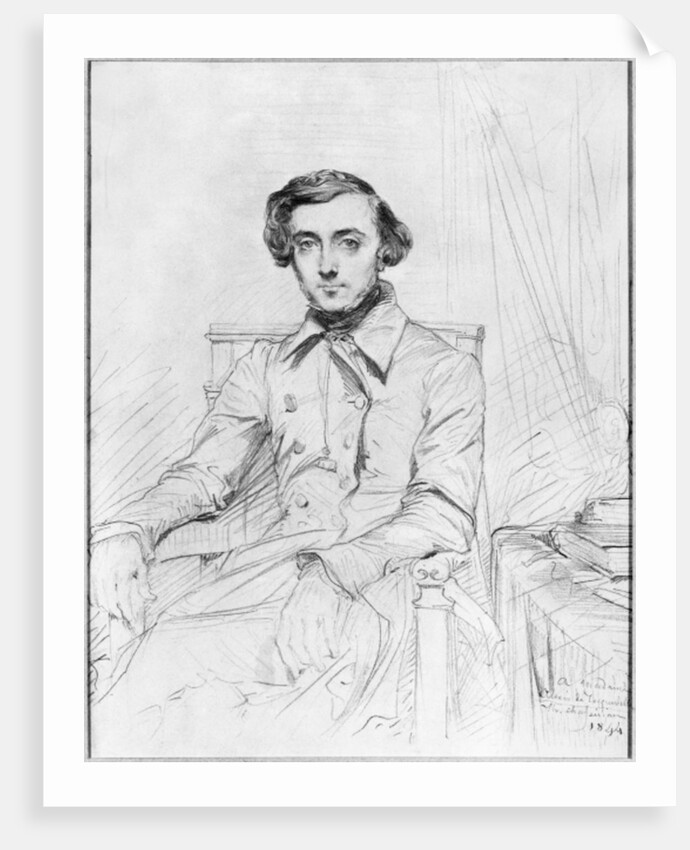 Portrait of Charles Alexis Henri Clerel de Tocqueville, 1844 by Theodore Chasseriau