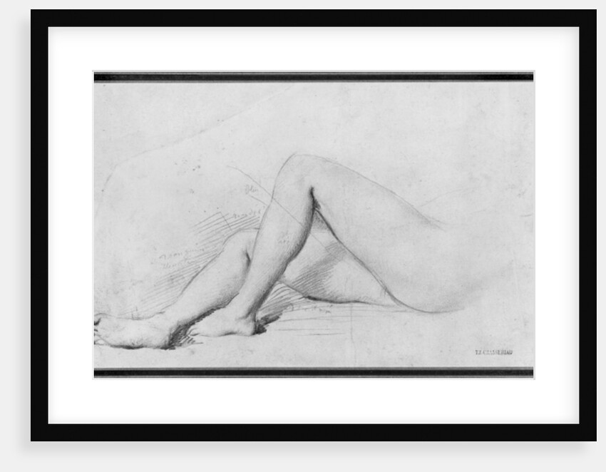 Study of legs by Theodore Chasseriau