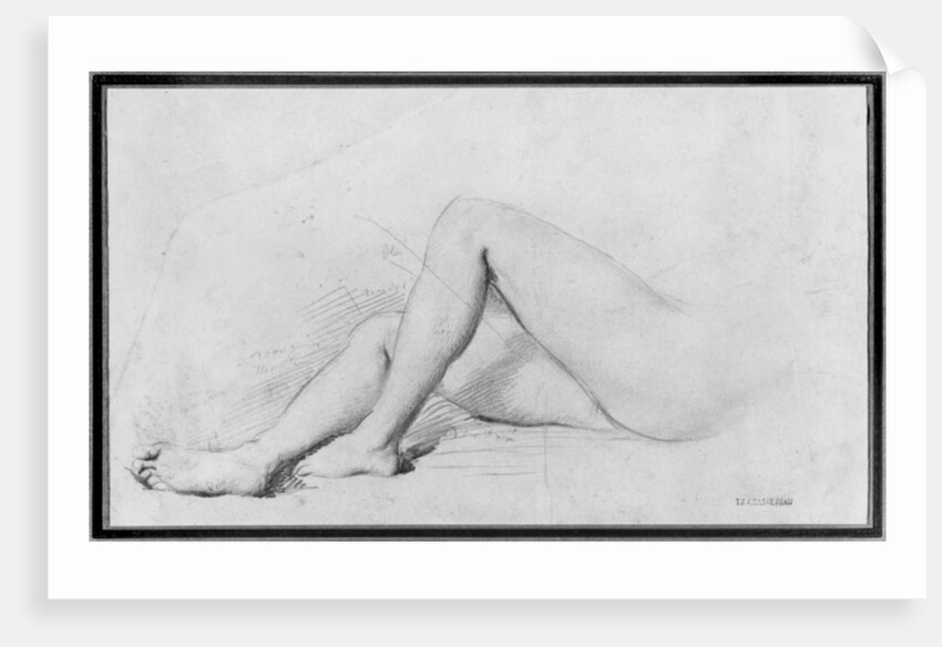 Study of legs by Theodore Chasseriau