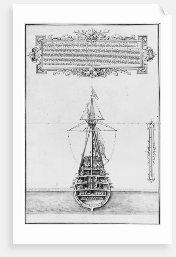 nner stern of a fully armed and equipped vessel by French School