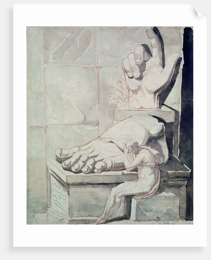 The Artist in Despair over the Magnitude of Antique Fragments 1778/80 by Henry Fuseli