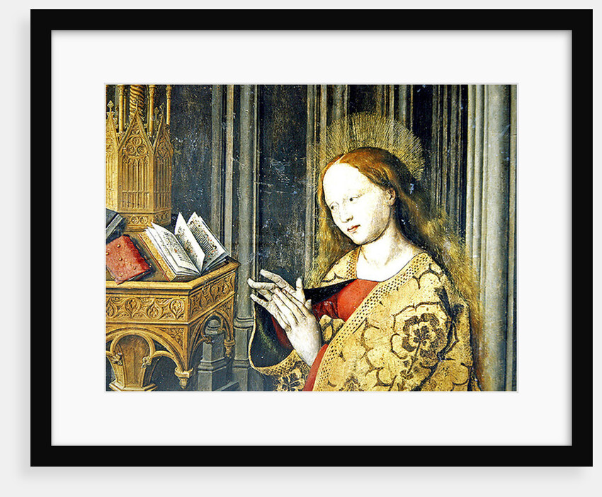 The Virgin Mary reading from a book of Hours, c.1445 by Master of the Aix Annunciation